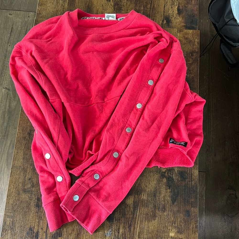 Pink cropped sweatshirt